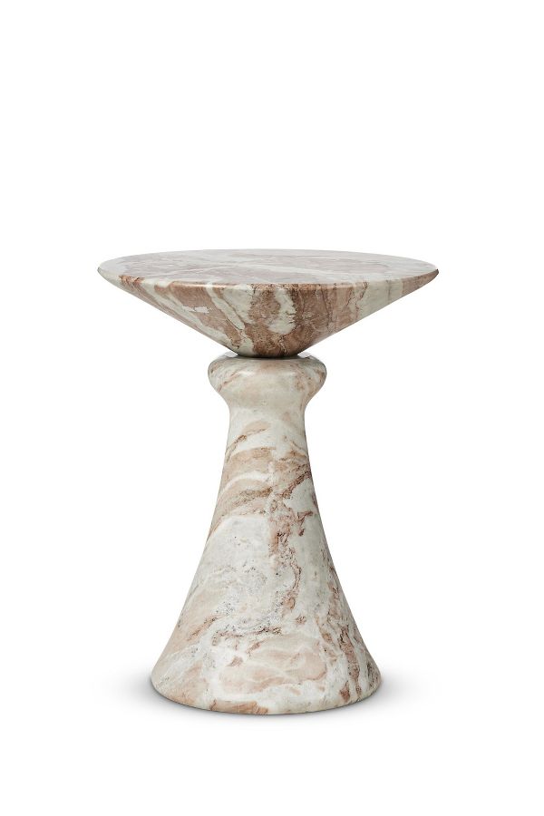 Slide View: 2: Connie Sculptural Marble End Table