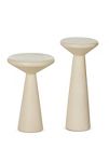 Thumbnail View 2: Ravine Round Concrete Pedestal Accent Tables, Set of 2