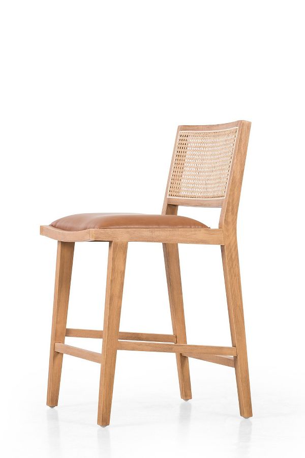 Slide View: 3: Sage Beech Wood Counter Stool