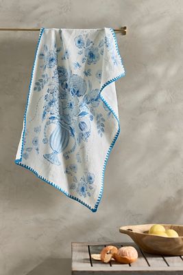 Delft Vase Dish Towel