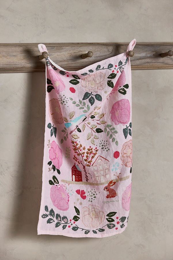 Slide View: 1: Spring Scene Dish Towel