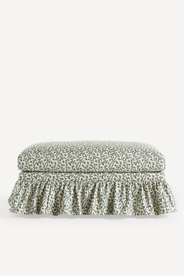 Slide View: 1: Bowen Irena Ruffle Ottoman