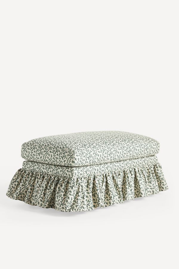 Slide View: 2: Bowen Irena Ruffle Ottoman