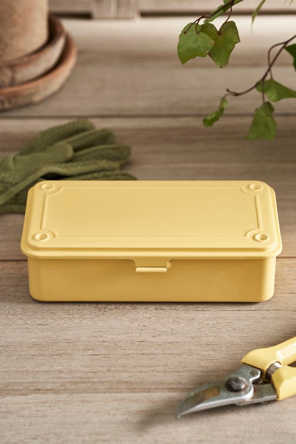 Slide View: 1: Toyo Steel Mini Seed Storage Box, Yellow