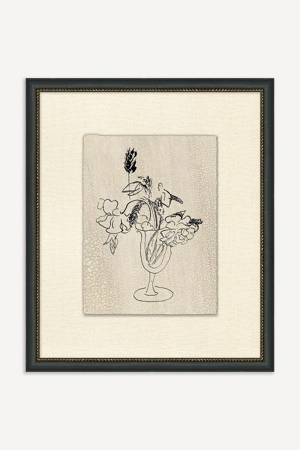 Slide View: 1: A Cup of Flowers Wall Art