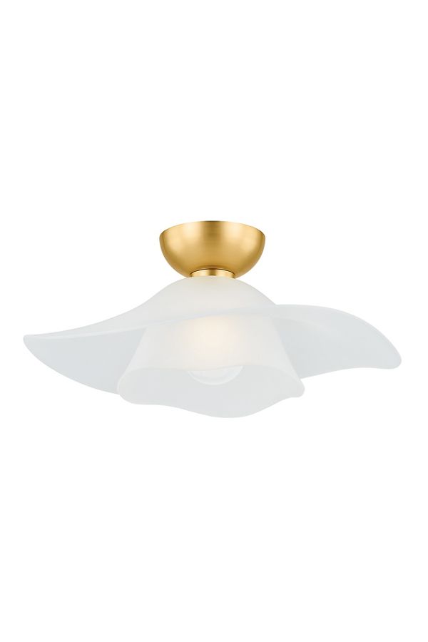 Slide View: 1: Netherlee Glass Flush Mount