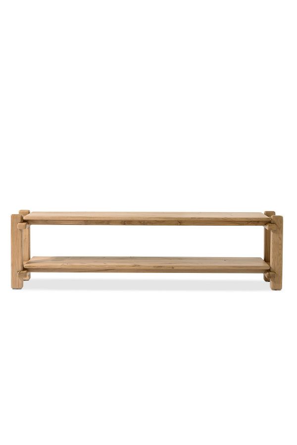 Slide View: 1: Marcia Overstated Joints Low Console Table