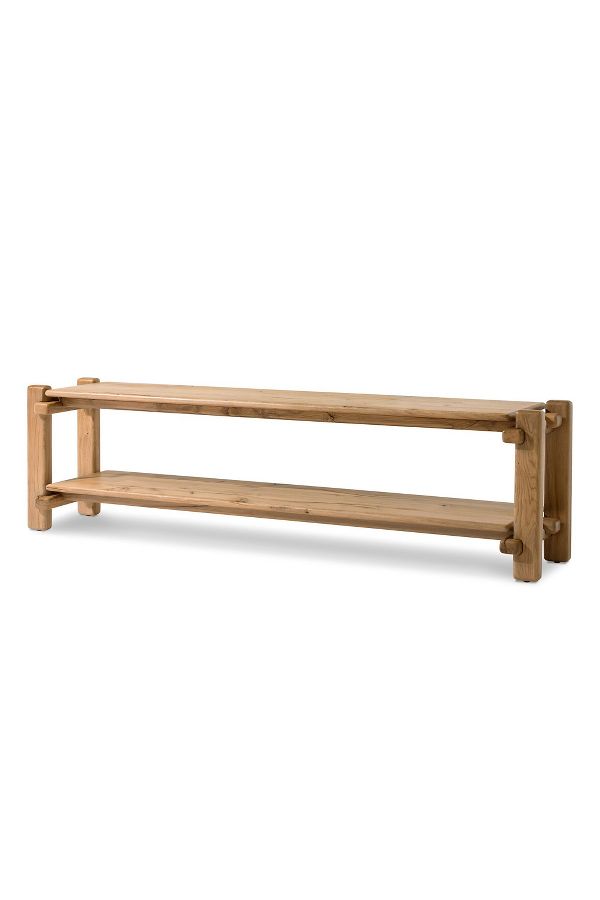 Slide View: 2: Marcia Overstated Joints Low Console Table