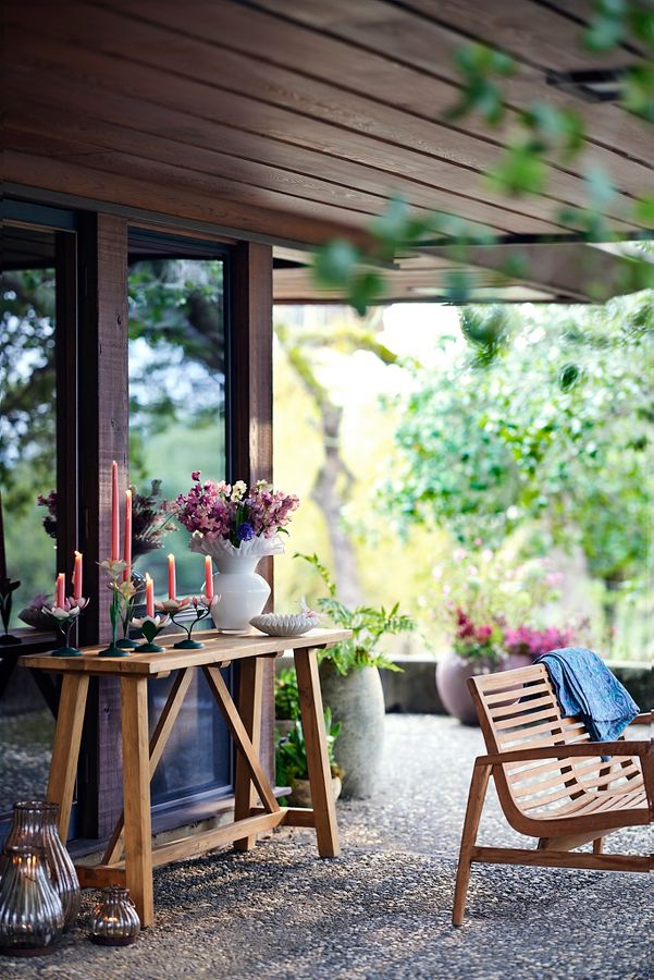 Slide View: 7: Striped Iron + Glass Lantern