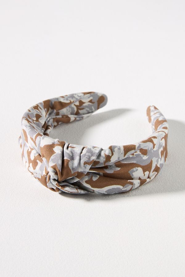 Slide View: 1: Everly Jersey Floral Knot Headband