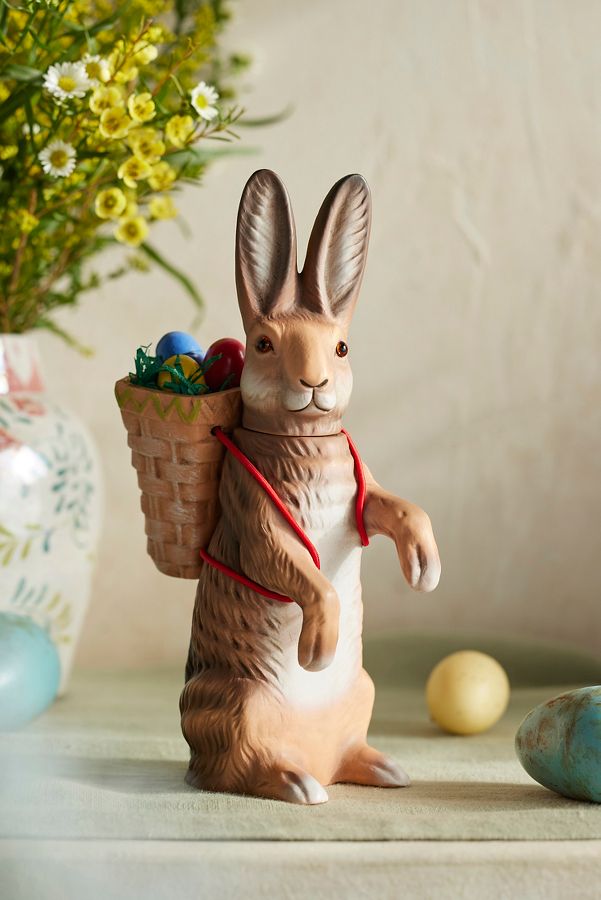 Slide View: 1: Marolin Fillable Easter Rabbit, Standing