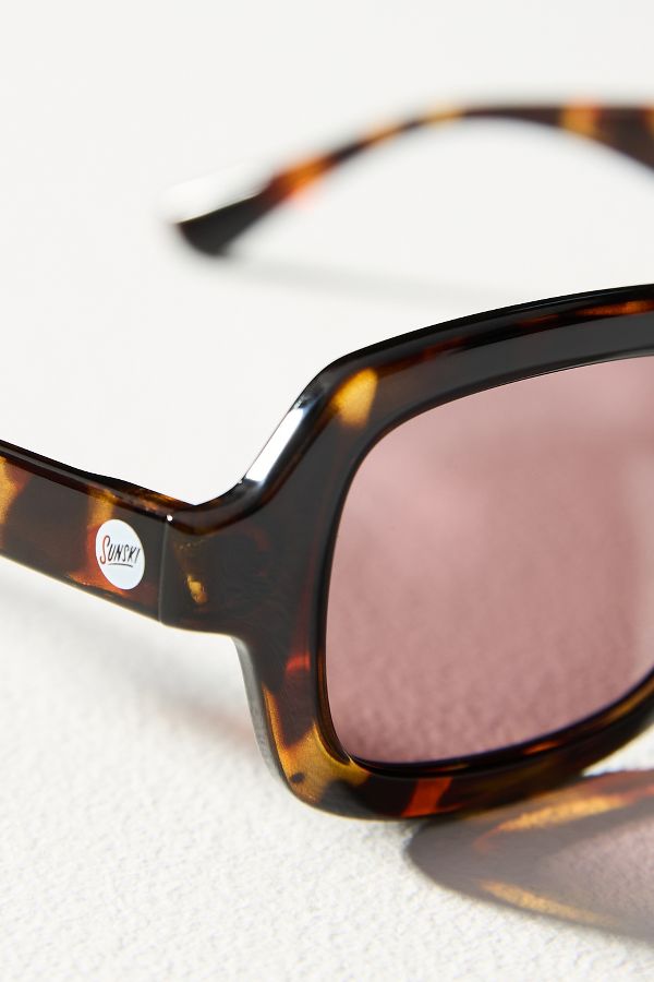 Slide View: 3: Sunski Lago Rectangle Sunglasses