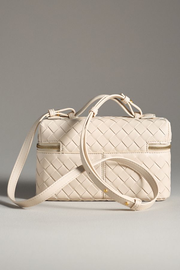 Slide View: 2: Woven Top-Handle Bag