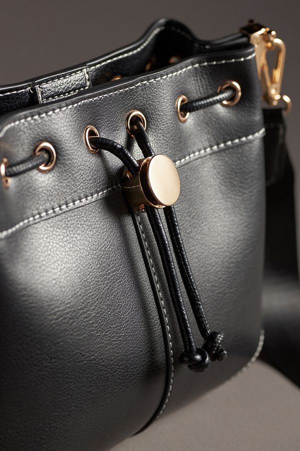 Slide View: 3: Mini Whipstitch Bucket Bag