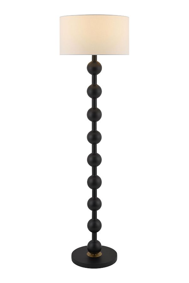 Slide View: 1: Saline Wooden Accent Floor Lamp