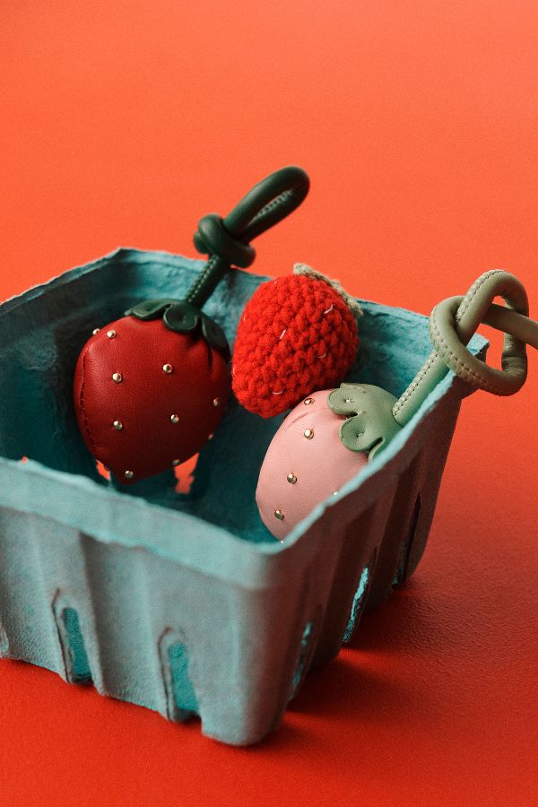 Slide View: 3: Melie Bianco Strawberry Bag Charm