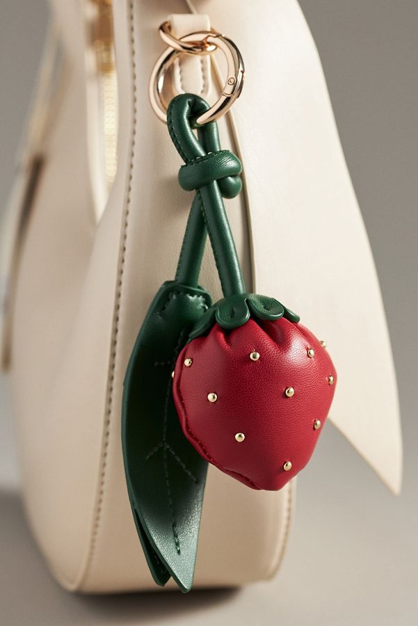 Slide View: 1: Melie Bianco Strawberry Bag Charm