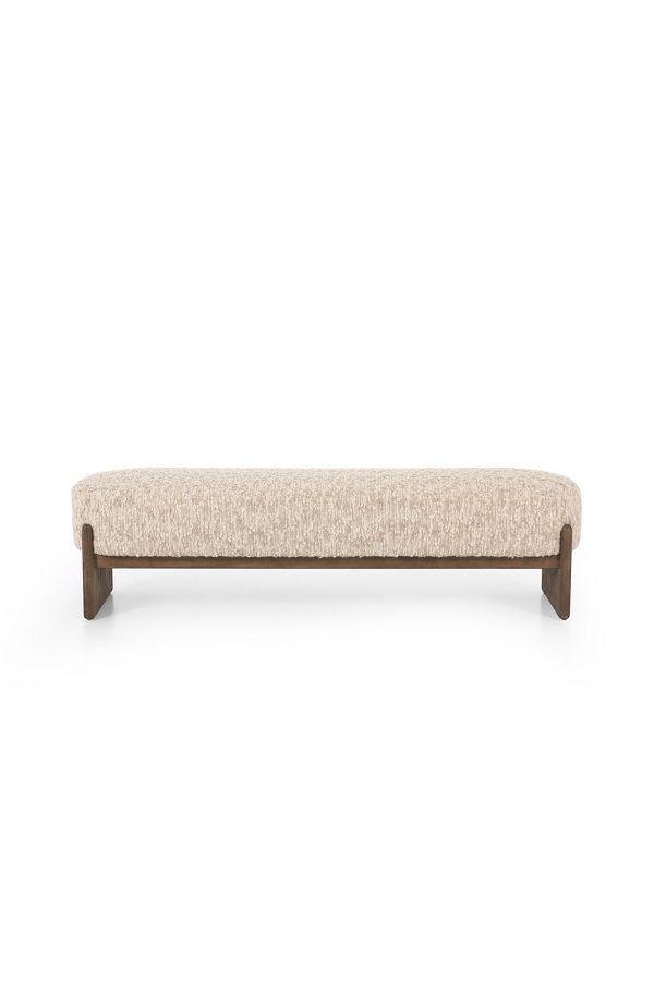 Slide View: 1: Kirby Bouclé Accent Bench