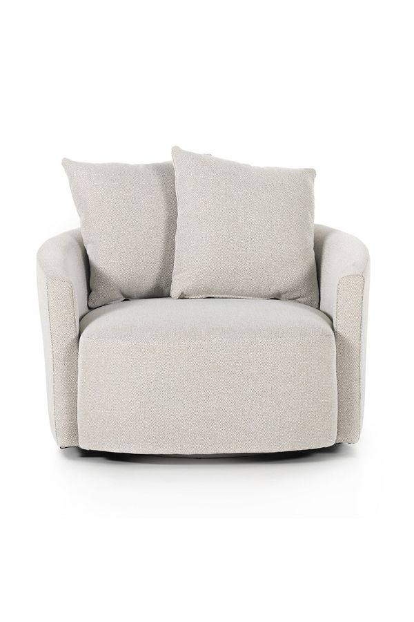 Slide View: 1: Chloe Performance Fabric Swivel Chair