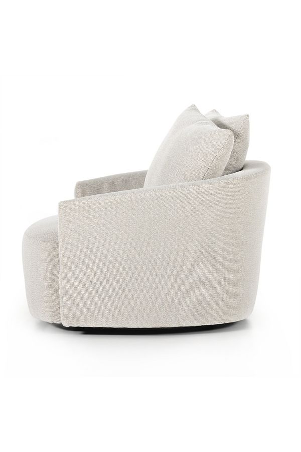 Slide View: 3: Chloe Performance Fabric Swivel Chair