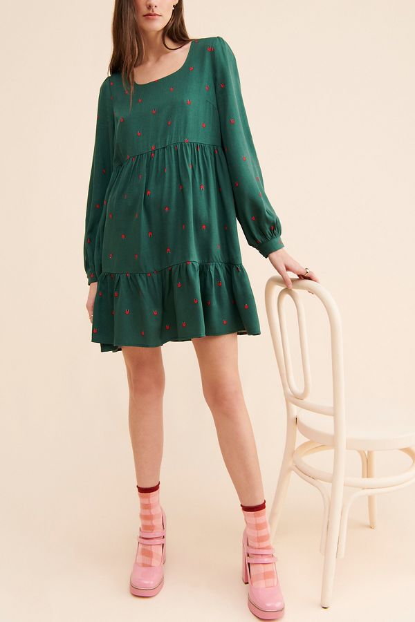 Slide View: 4: Louche Polly Tiered Mini Dress