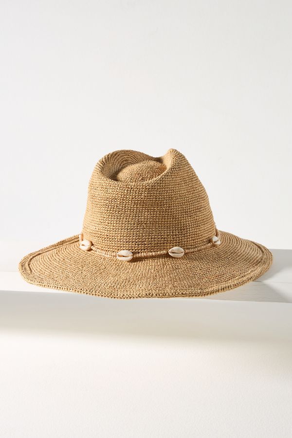 Slide View: 2: Wyeth Shell-Trim Raffia Rancher