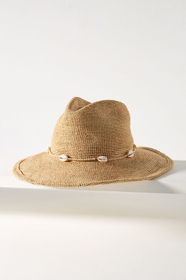 Slide View: 1: Wyeth Shell-Trim Raffia Rancher