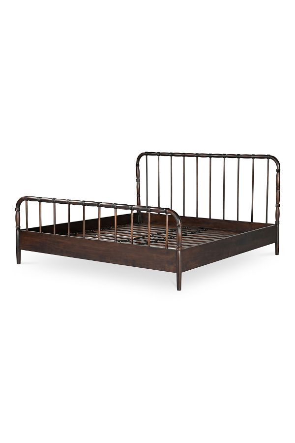 Slide View: 4: Vivian Turned Acacia Wood Bed