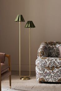 Slide View: 1: Polly Scalloped Floor Lamp