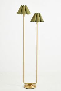 Slide View: 2: Polly Scalloped Floor Lamp