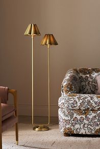 Slide View: 6: Polly Scalloped Floor Lamp