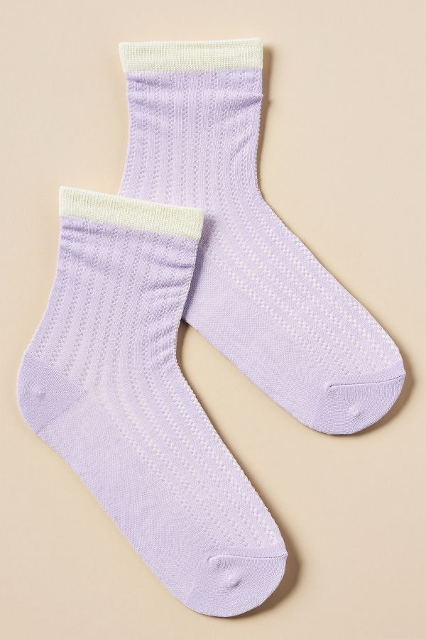 Slide View: 1: Casa Clara Ribbed Socks