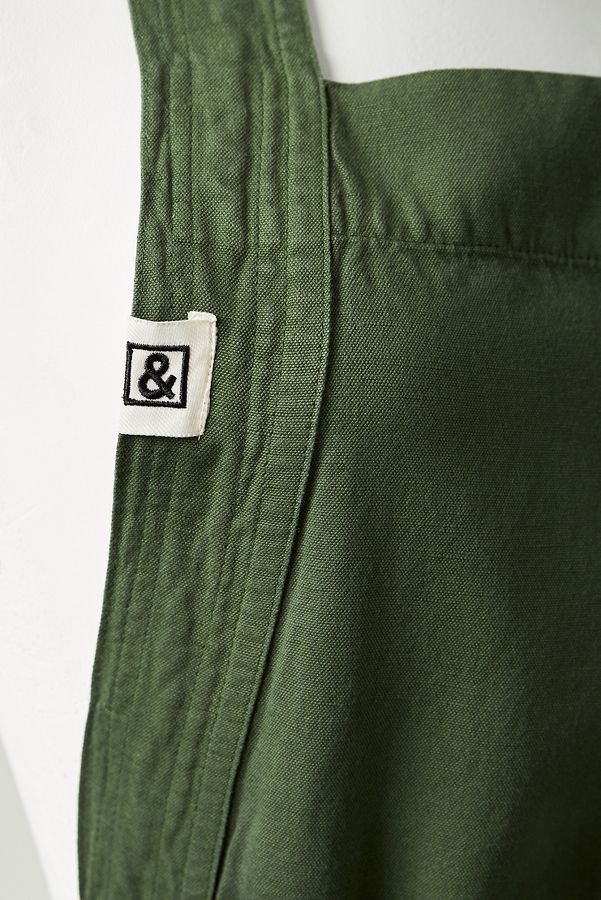 Slide View: 3: Hedley & Bennett Cotton-Linen Pinafore Apron