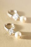 Thumbnail View 1: NADRI Pearl Drop Huggie Earrings