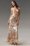 Thumbnail View 1: Mac Duggal All-Over Sequin Floral Embroidered Maxi Dress