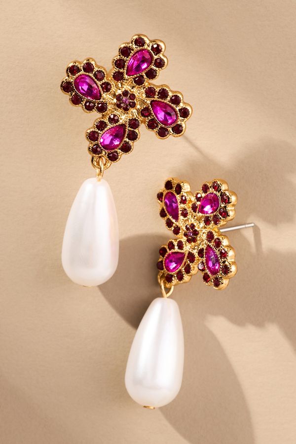 Slide View: 1: Frasier Sterling Talia Drop Earrings