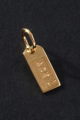 Jet Set Candy Solid Gold Mini Luggage Tag Charm