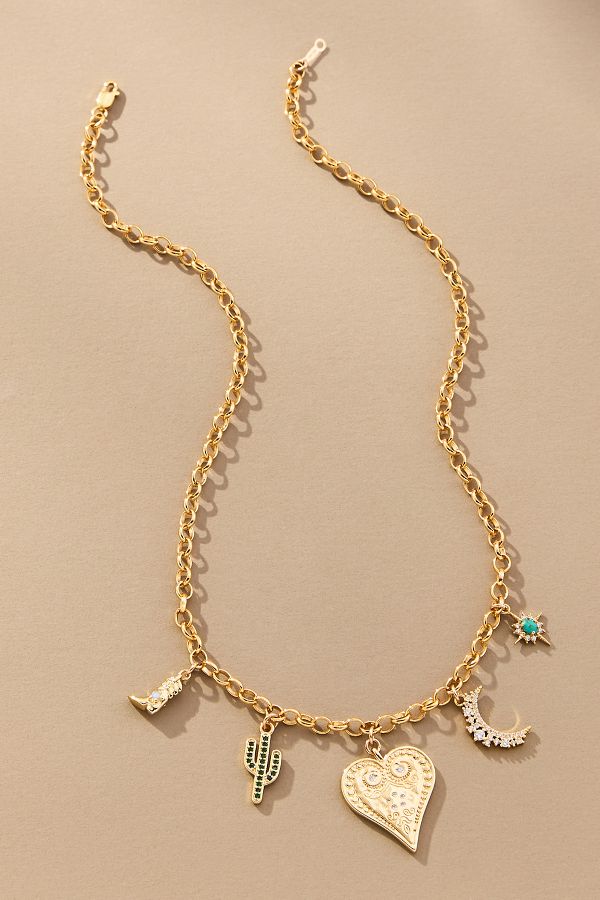 Slide View: 1: Phyllis + Rosie Western Charm Necklace