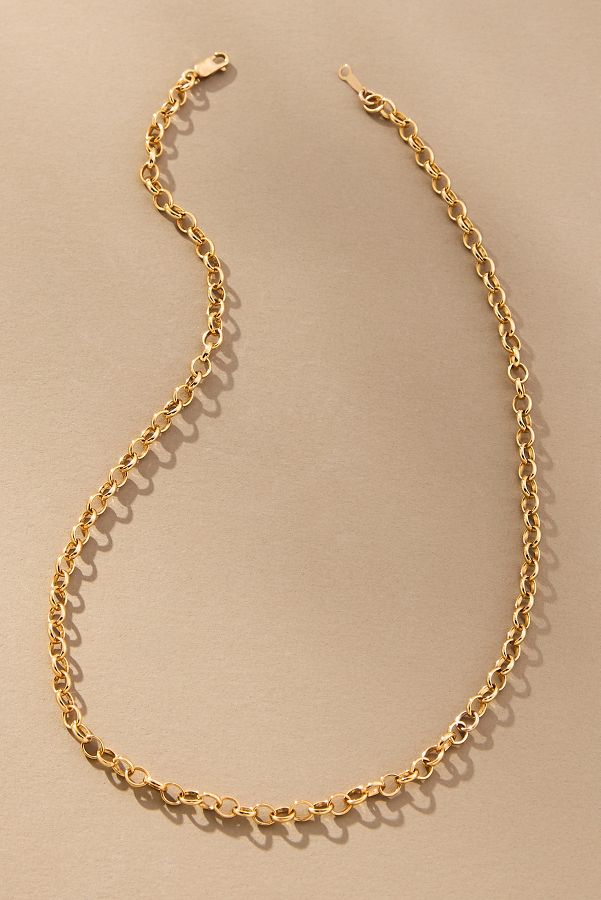 Slide View: 1: Phyllis + Rosie Rolo Link Chain Necklace