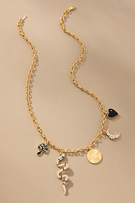 Phyllis + Rosie Snake Charm Necklace