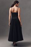 Thumbnail View 2: Hutch Amara Corset Pleated Tulle Drop-Waist Fit & Flare Midi Dress