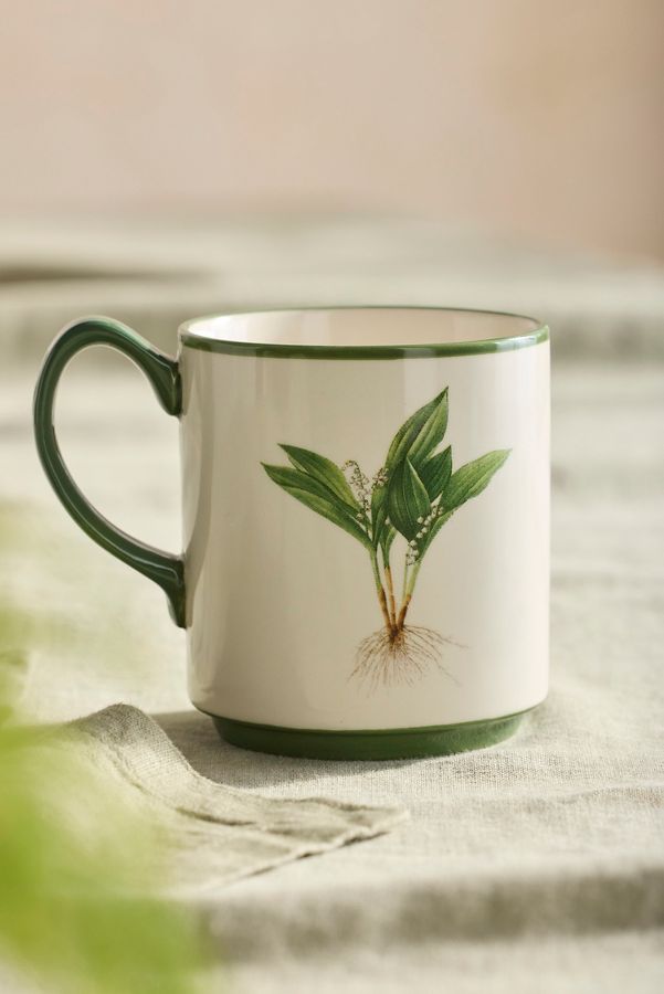 Slide View: 1: Spring Botanical Stoneware Mug