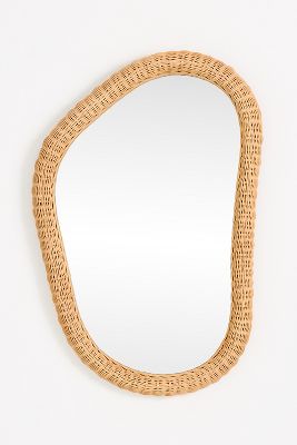 Evelyn Rattan Irregular Wall Mirror