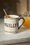 Thumbnail View 1: The Bistro Tile Stoneware Mug: Philly Edition