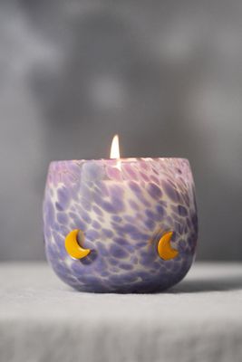 Mystic Confetti Moon Icon Roasted Coffee & Hazelnut Glass Candle
