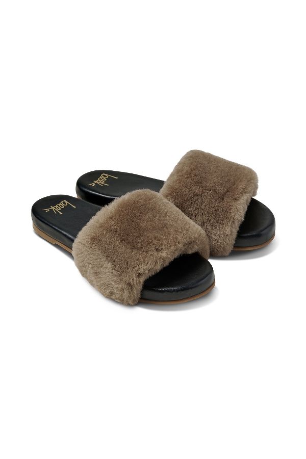 Slide View: 2: beek Baza Shearling Sandals