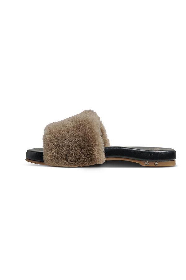 Slide View: 1: beek Baza Shearling Sandals