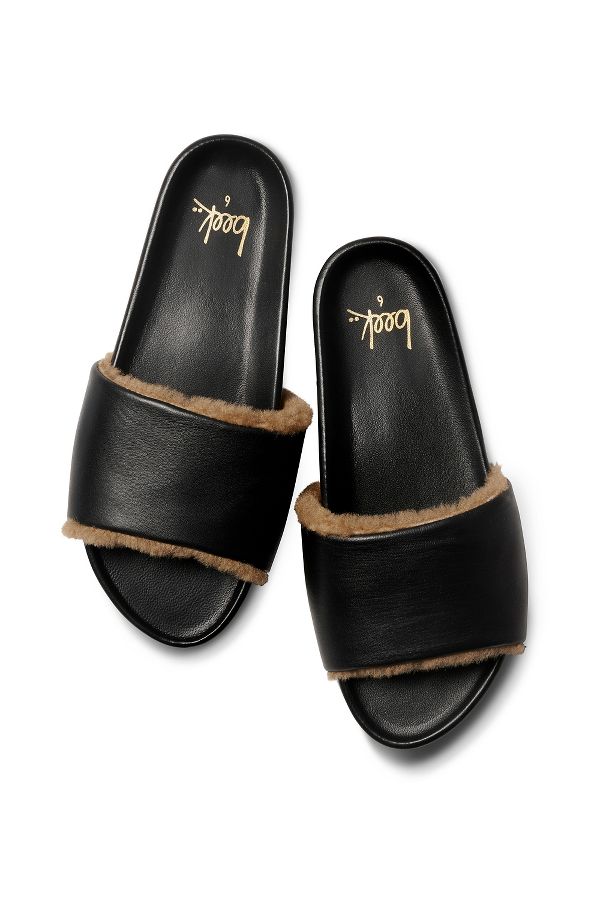 Slide View: 2: beek Gallito Shearling Sandals