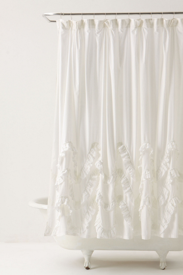 Waves Of Ruffles Shower Curtain Anthropologie