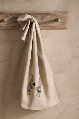 Coral & Tusk Lucky Bunnies Dish Towel